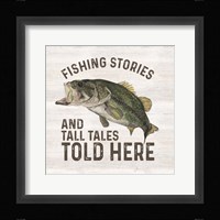 Less Talk More Fishing I-Tall Tales Framed Print