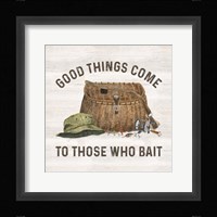 Less Talk More Fishing IV-Bait Framed Print