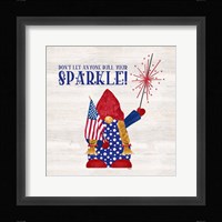 Patriotic Gnomes I-Sparkle Framed Print