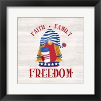 Patriotic Gnomes II-Freedom Framed Print