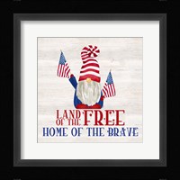 Patriotic Gnomes IV-Land of the Free Framed Print