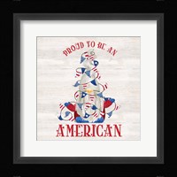 Patriotic Gnomes VI-American Framed Print