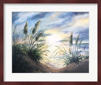 Coastal Sunrise Oil Painting square Fine Art Print