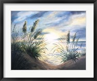 Coastal Sunrise Oil Painting square Fine Art Print