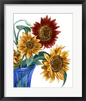 China Sunflowers I Framed Print
