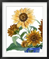 China Sunflowers II Fine Art Print