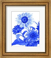 China Sunflowers blue II Fine Art Print