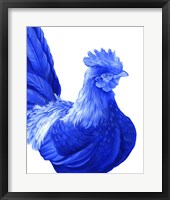 Blue Rooster I Framed Print
