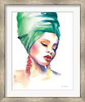 Woman in Green Fine Art Print
