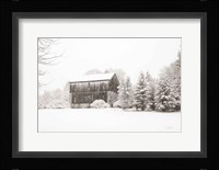 First Snow BW Crop Fine Art Print