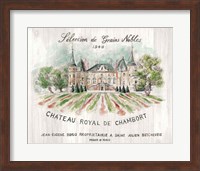 Chateau Chambort on Wood Color Fine Art Print