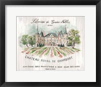 Chateau Chambort on Wood Color Fine Art Print