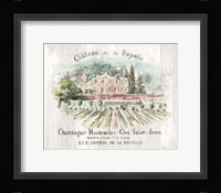 Chateau Royalle on Wood Color Framed Print