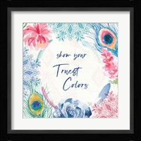 Peacock Glory VIII Framed Print