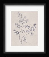 Soft Summer Sketches IV Navy Fine Art Print