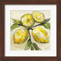 Lemons on Cream Fine Art Print