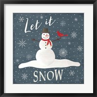 Christmas Cheer IV Let it Snow Fine Art Print