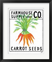 Kitchen Garden Seed Packet IV Framed Print