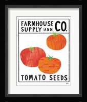 Kitchen Garden Seed Packet III Framed Print
