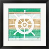 Beachscape VI Helm Green Fine Art Print