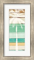 Beachscape Palms V Green Fine Art Print