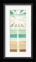 Beachscape Palms IV Green Framed Print