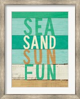 Beachscape Inspiration VIII Greeb Fine Art Print