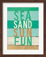 Beachscape Inspiration VIII Greeb Fine Art Print