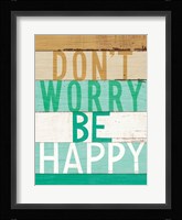 Beachscape Inspiration VI Green Framed Print