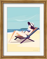 South Beach Sunbather II Fine Art Print
