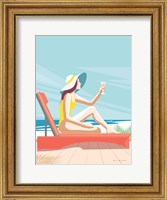 South Beach Sunbather I Fine Art Print