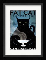 Cat Coffee Framed Print