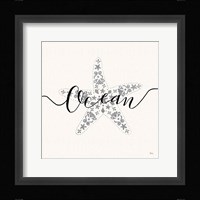 Sea Charms I Silver Framed Print