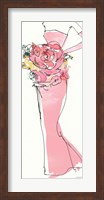 Floral Fashion Shoulders II Pink Fine Art Print