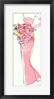 Floral Fashion Shoulders II Pink Fine Art Print