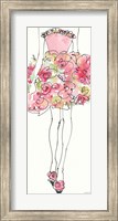 Floral Fashion Shoulders I Pink Fine Art Print