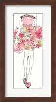 Floral Fashion Shoulders I Pink Fine Art Print