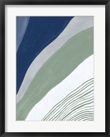 Blue Green Abstract IV Framed Print