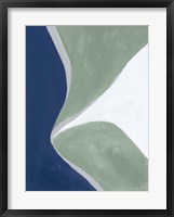 Blue Green Abstract III Framed Print