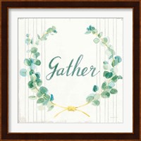 Floursack Holiday IX Gather Dark Green Fine Art Print