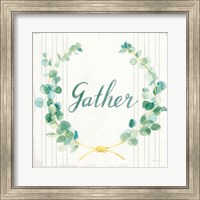 Floursack Holiday IX Gather Dark Green Fine Art Print