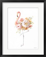 Floral Flamingo II Framed Print