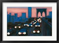 Brooklyn Bridge Evening Fine Art Print
