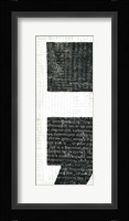 Punctuated Black VI Framed Print