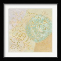 Mid Mod Sophisticated Floral II Framed Print