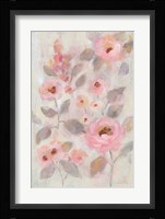 Expressive Pink Flowers II Framed Print