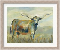 Colorful Longhorn Cow Fine Art Print