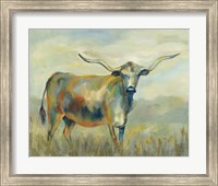 Colorful Longhorn Cow Fine Art Print