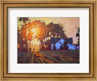 Sunrise Over Farmhouse Fine Art Print