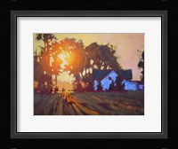 Sunrise Over Farmhouse Fine Art Print